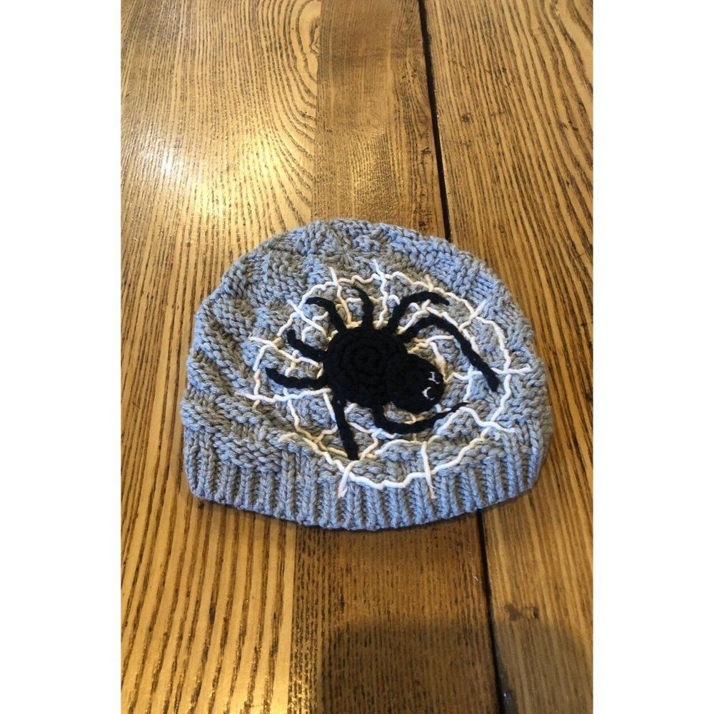 baby 0-6 months gap spider halloween knit hat